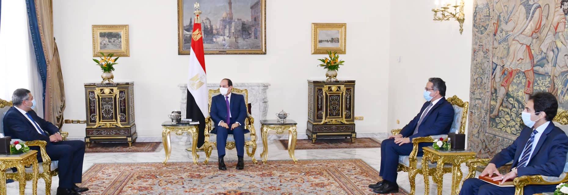   الرئيس السيسى يستقبل أمين عام منظمة السياحة العالمية