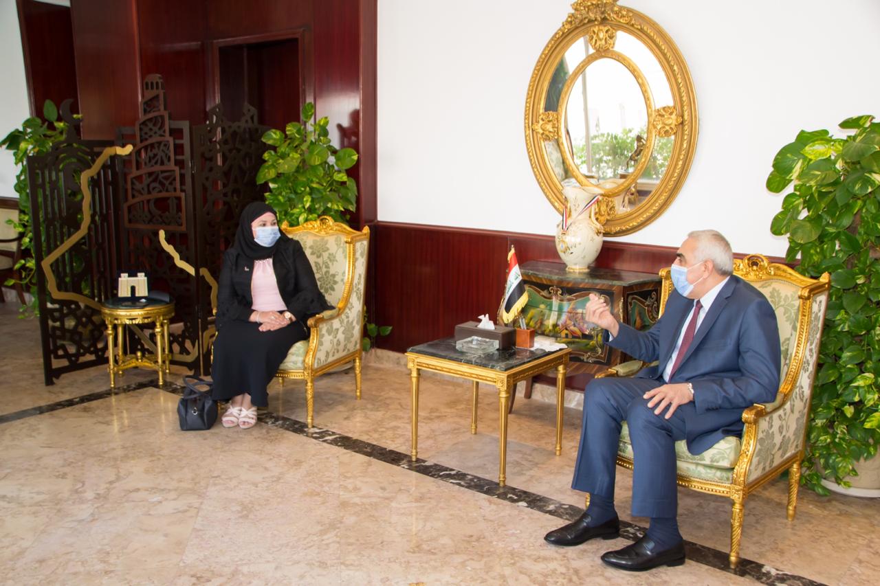   سفير العراق بالقاهرة يبحث شواغل الطلبة العراقيين مع رئيس الإدارة المركزية لشئون الطلاب الوافدين