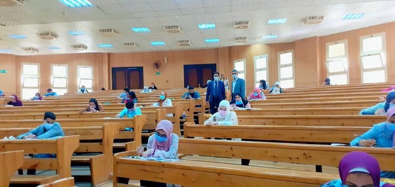   1069 طالبا وطالبة أدوا اختبارات القدرات بكليات جامعة بنى سويف