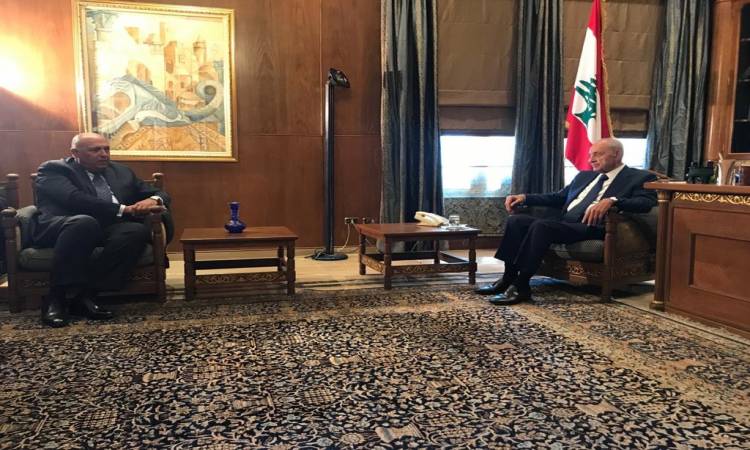   وزير الخارجية يلتقى رئيس مجلس النواب اللبنانى