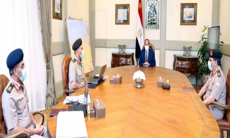   الرئيس السيسى يوجه بالحفاظ على رفع درجات الجاهزية للقوات المسلحة لحماية أمن مصر القومى