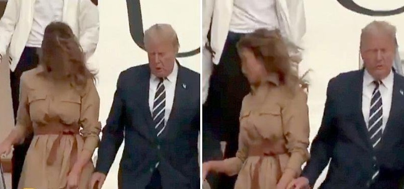   بهذا التصرف الغريب.. زوجة ترامب تضعه في موقف محرج (فيديو)