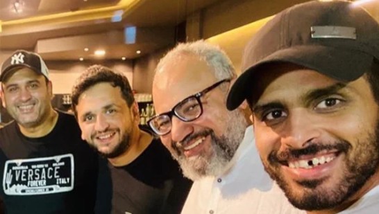   حمدي المرغني يحتفل بافتتاح مطعم بيومي فؤاد