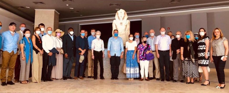   وزير السياحة و٣٠ سفيراً  في زيارة إلى متحف شرم الشيخ لمشاهدة اللمسات النهائية