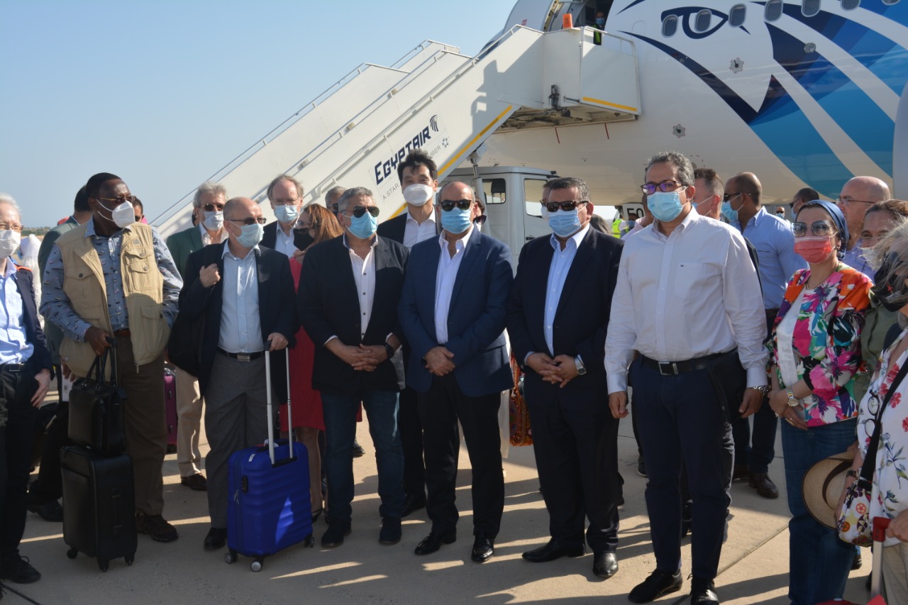   30 سفيرًا لدى مصر فى جولة تفقدية بمطار شرم الشيخ الدولى || صور