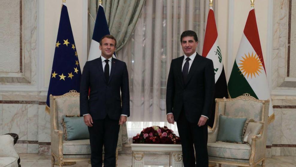   رئيس إقليم كردستان يلتقى الرئيس الفرنسي ماكرون وقادة العراق فى بغداد
