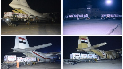   مصر تكثف الجسر الجوي لإرسال المساعدات العاجلة إلى السودان وجنوب السودان
