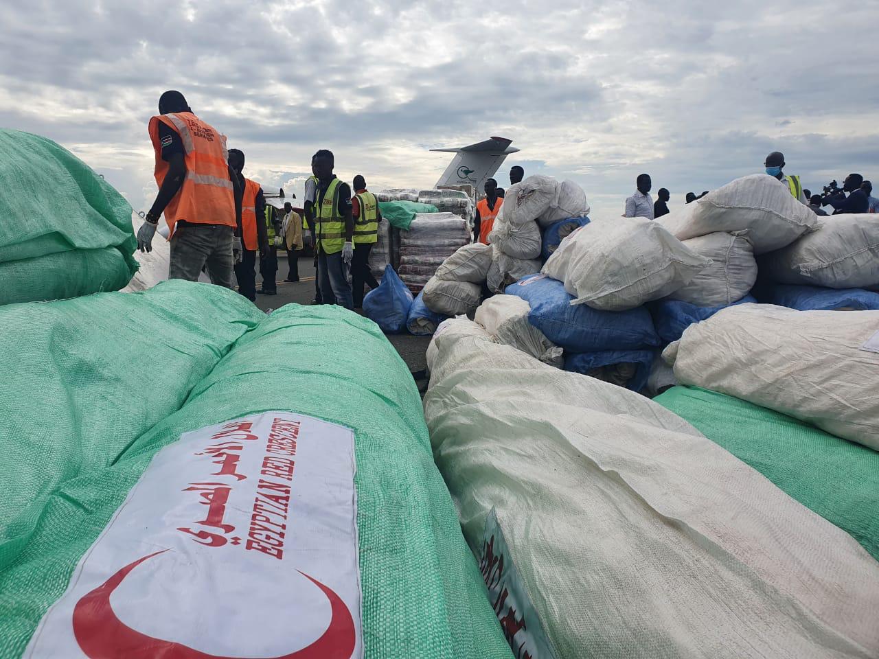   «التضامن» ترسل 197 طن مساعدات إلى شمال وجنوب السودان