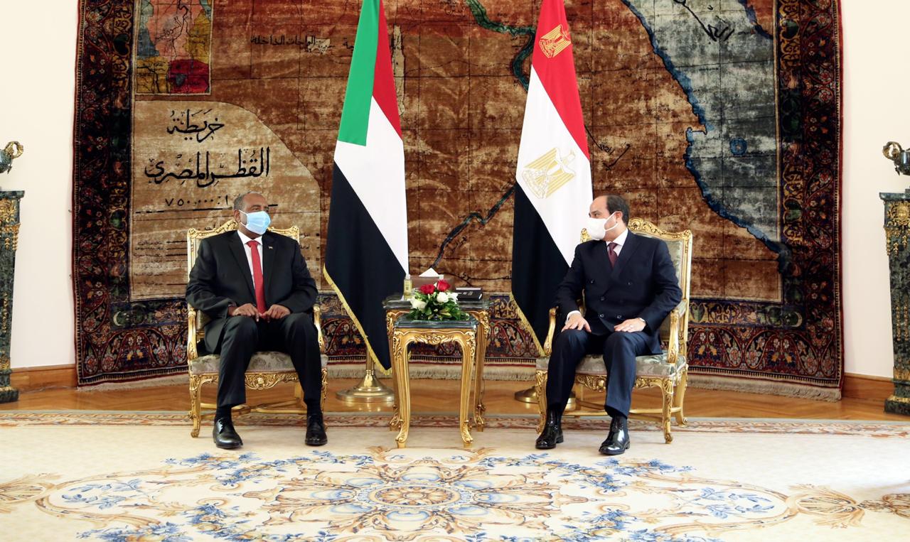   الرئيس السيسى يستقبل عبد الفتاح البرهان رئيس مجلس السيادة السودانى