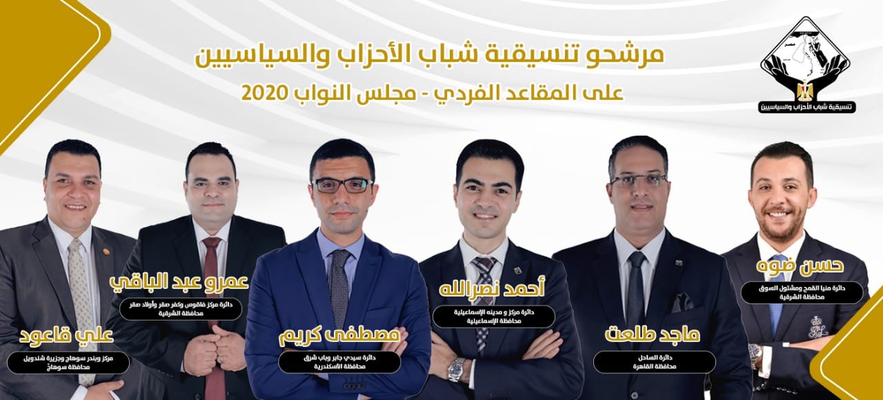   6 من شباب التنسيقية يخوضون انتخابات النواب بالنظام الفردى فى عدد من المحافظات