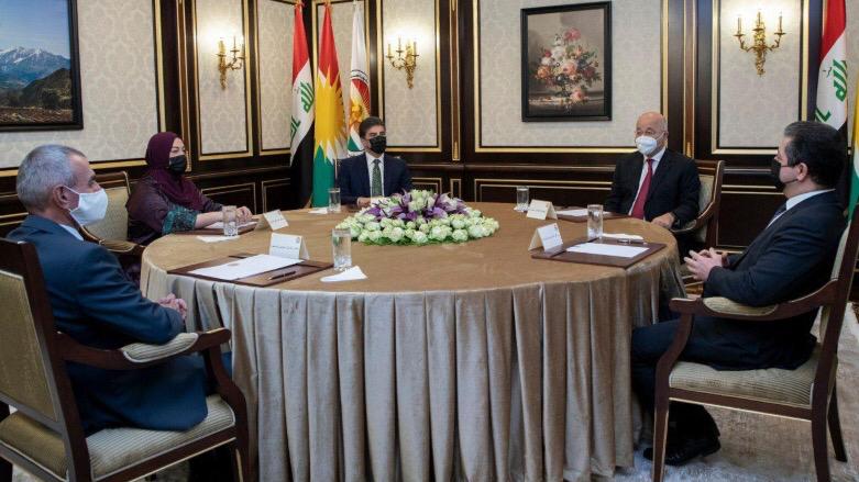   قادة كردستان يعلنون دعمهم للمؤسسات الدستورية الإتحادية وإتفاق "سنجار"