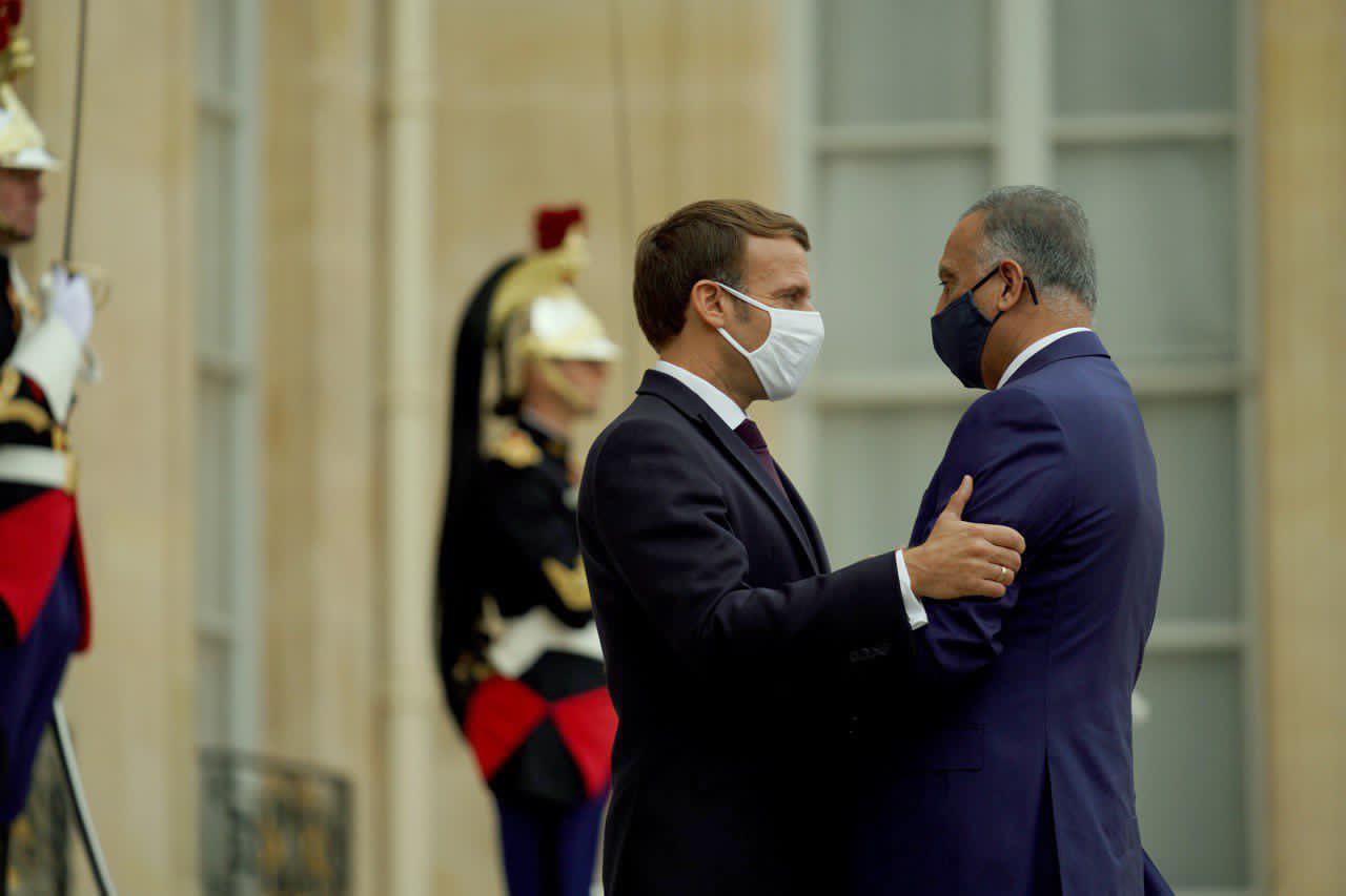   رئيس مجلس الوزراء العراقي يلتقي الرئيس الفرنسي بباريس