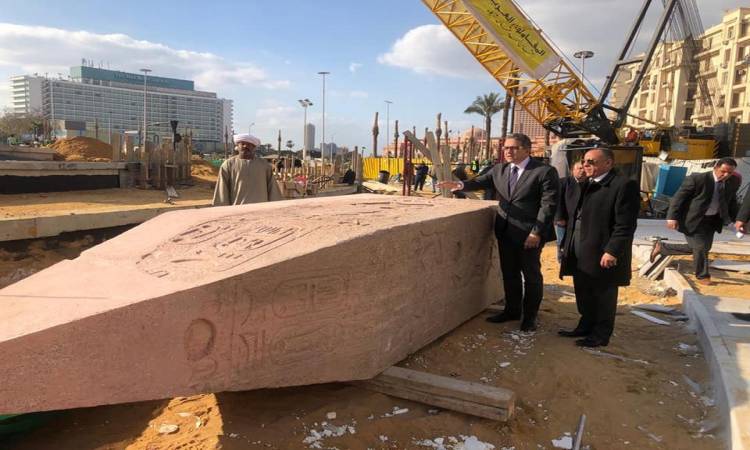   المتحف المصرى الكبير ينفى سقوط مسلة الملك رمسيس الثانى