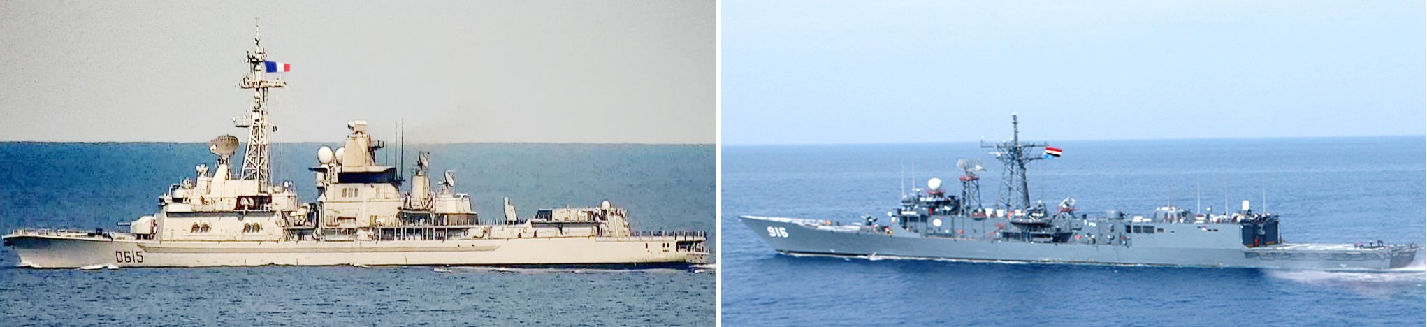    البحرية المصرية والفرنسية تنفذان تدريباً عابراً فى البحر المتوسط