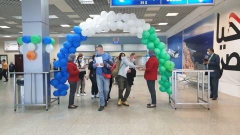   وصول أولى رحلات «أيركايرو» من أوزبكستان لمطار شرم الشيخ