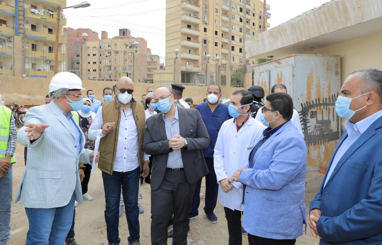   محافظ بني سويف يتفقد مشروع رفع كفاءة مستشفى الصدر