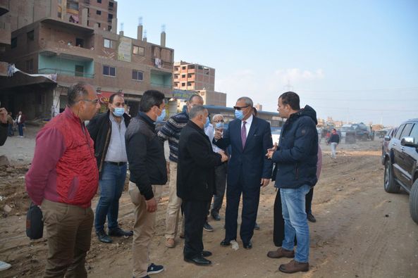   محافظ القليوبية يتفقد أعمال تطوير شارع أحمد عرابي بشبرا الخيمة