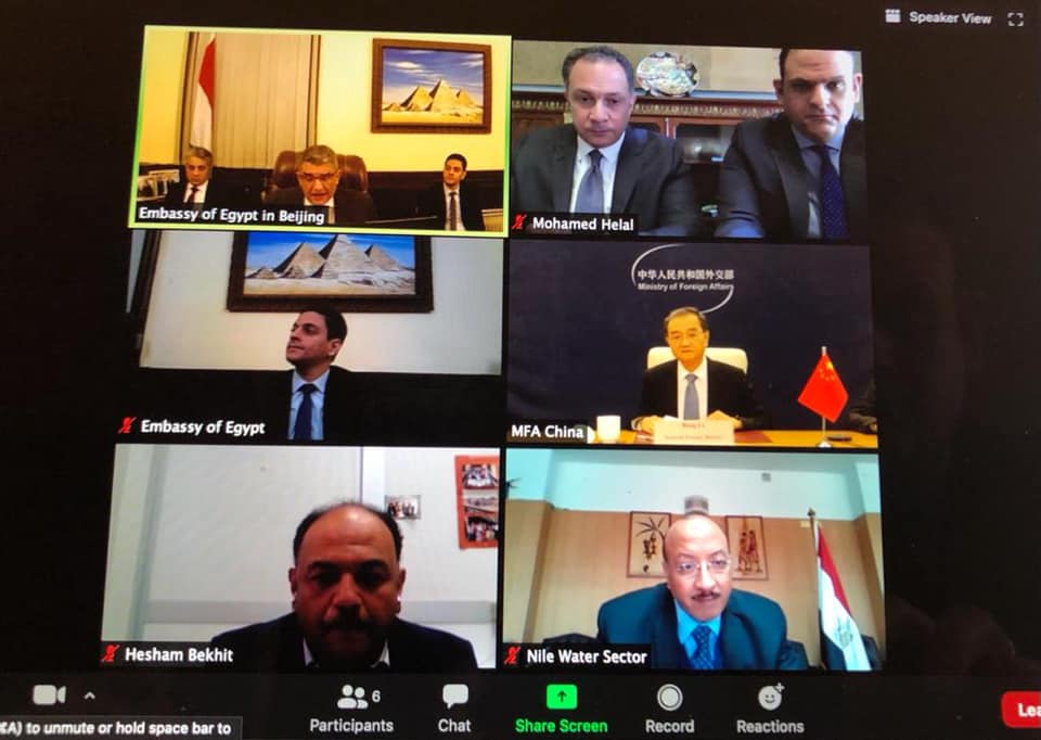   السفارة المصرية في بكين تنظم اجتماعاً افتراضياً حول سد النهضة