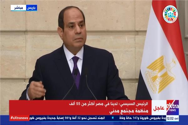   السيسي: مصر تعمل على تعزيز المواطنة وحقوق الإنسان