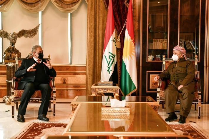   بارزاني ورئيس جهاز الأمن الوطني العراقي يناقشان سبل مواجهة الإرهاب