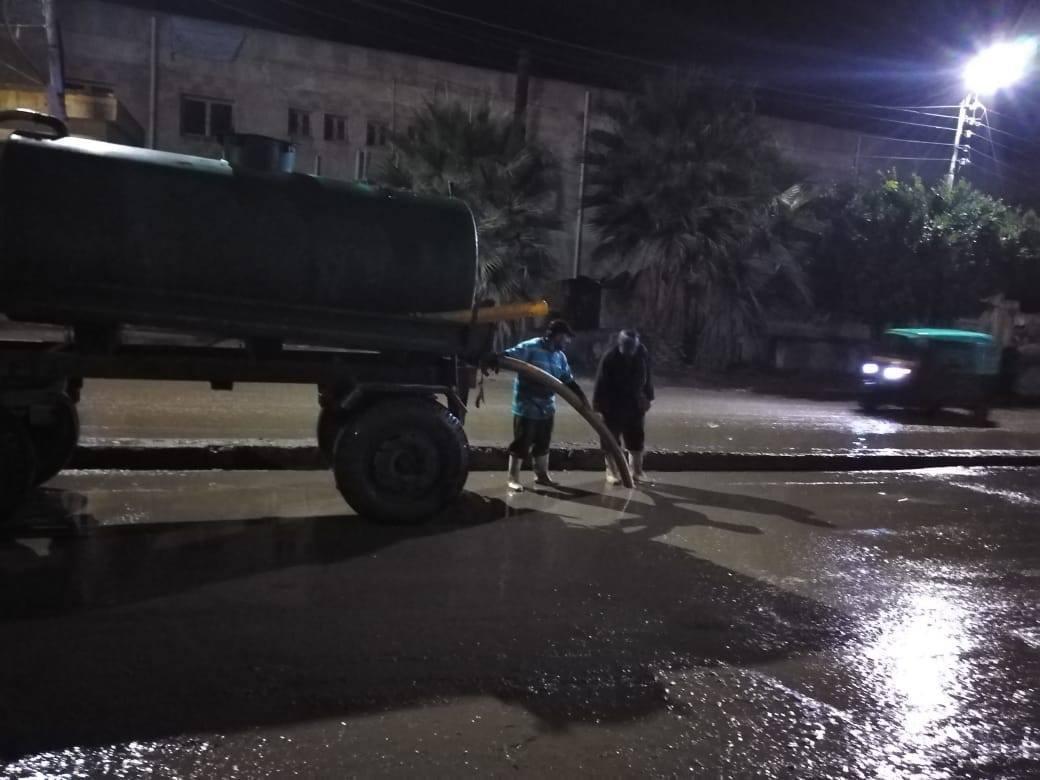   رفع مياه الأمطار من شوارع كفر الشيخ والمحافظة تعلن استمرار الطوارئ