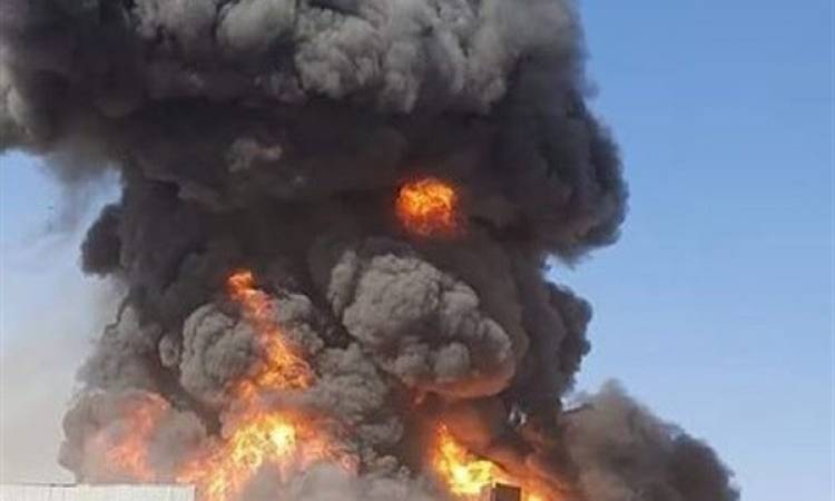   انفجار مخازن أسلحة لميليشيات الحوثى داخل مطار صنعاء