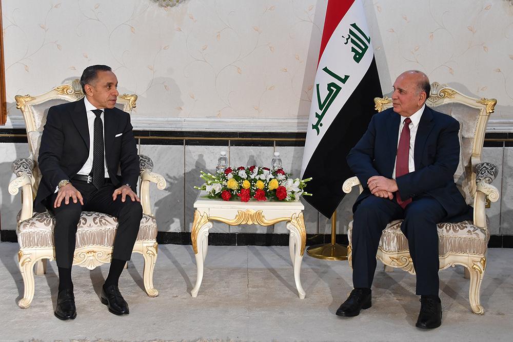   وزير الخارجيّة العراقى يستقبل السفير المصري بعد انتهاء مهام عمله