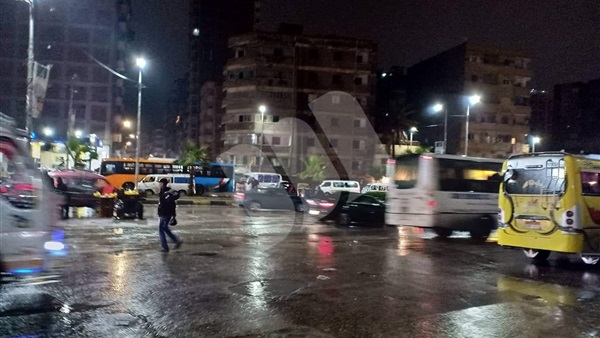   أمطار غزيرة تضرب الأسكندرية