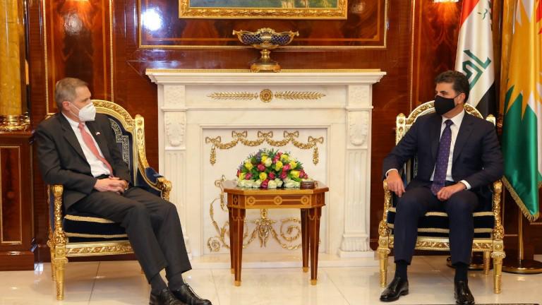   رئيس إقليم كردستان يثمن دور أمريكا واليونان فى دعم إستقرار وتنمية العراق