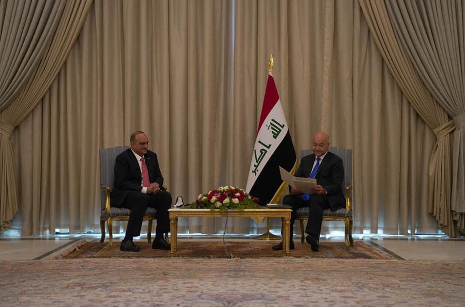   الرئيس العراقي يتسلم رسالة خطية من ملك الأردن عبد الله الثاني