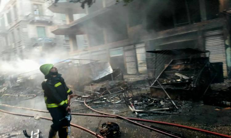   محافظة القاهرة: حريق التوفيقية أسفر عن خسائر بـ22 م
