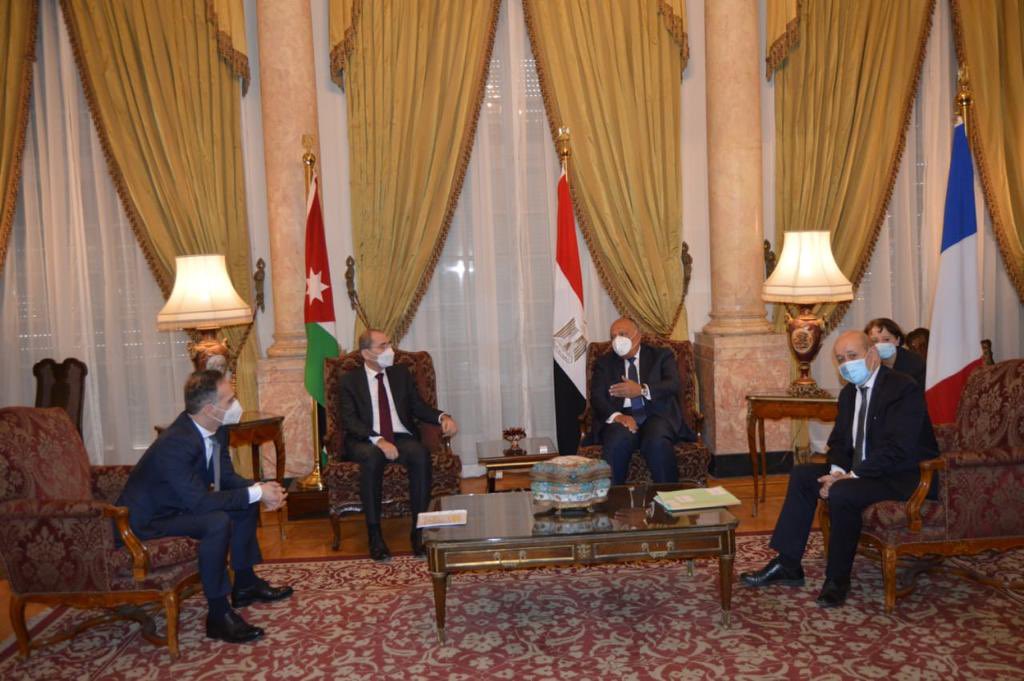  شكري يستقبل وزراء خارجية الأردن وفرنسا وألمانيا قبل الاجتماع الرباعي