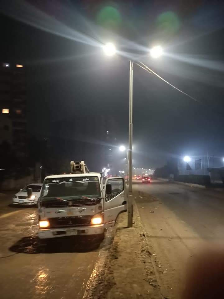   حي الهرم يراجع إضاءة ثلاث شوارع
