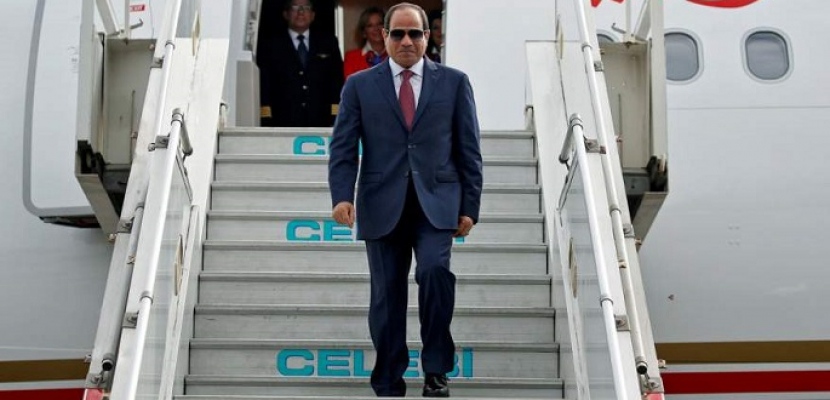   السيسى يعود إلى أرض الوطن بعد زيارة رسمية للأردن