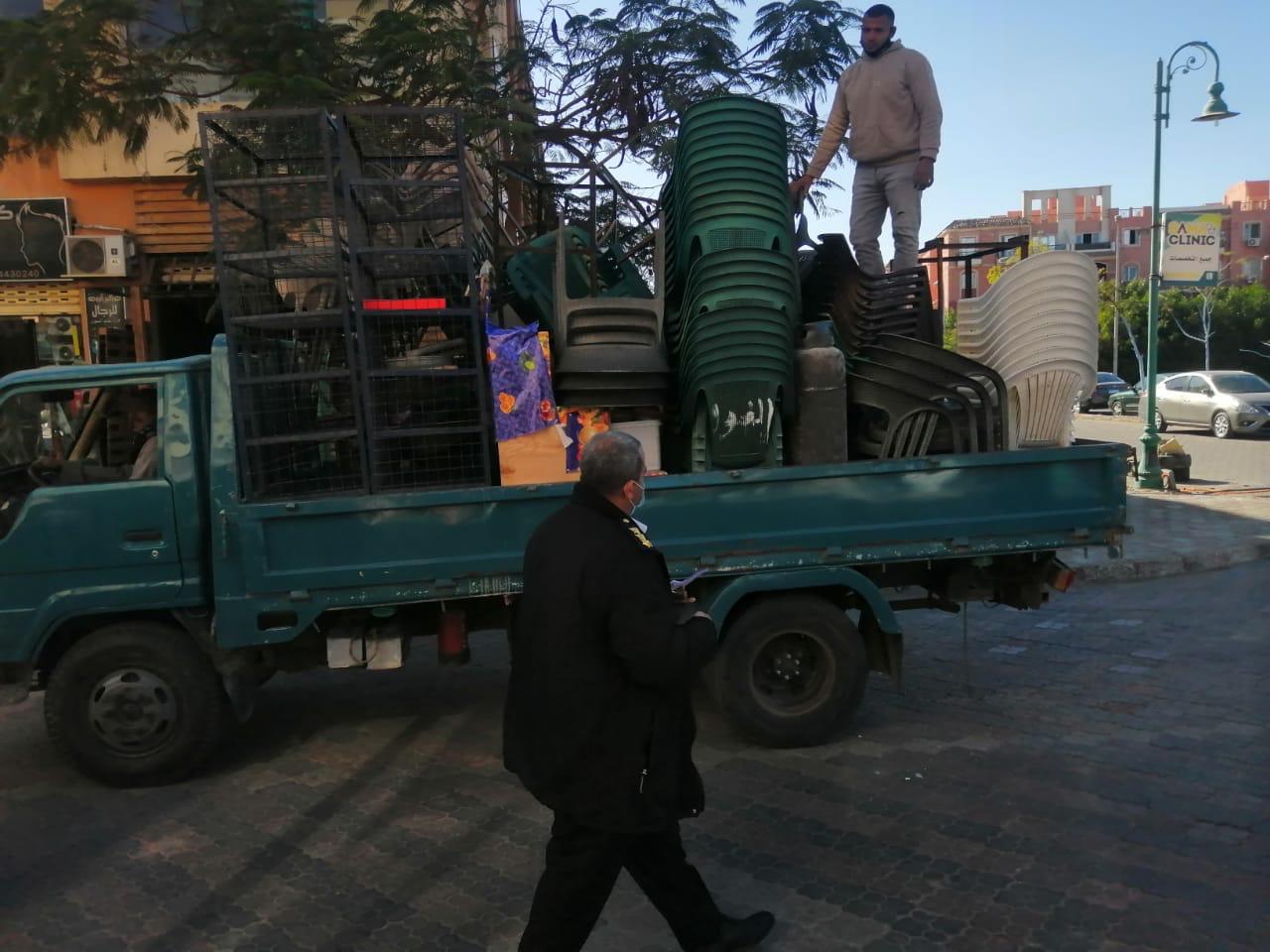   جهاز مدينة الشيخ زايد ينفذ حملة لإزالة الإشغالات والتعديات