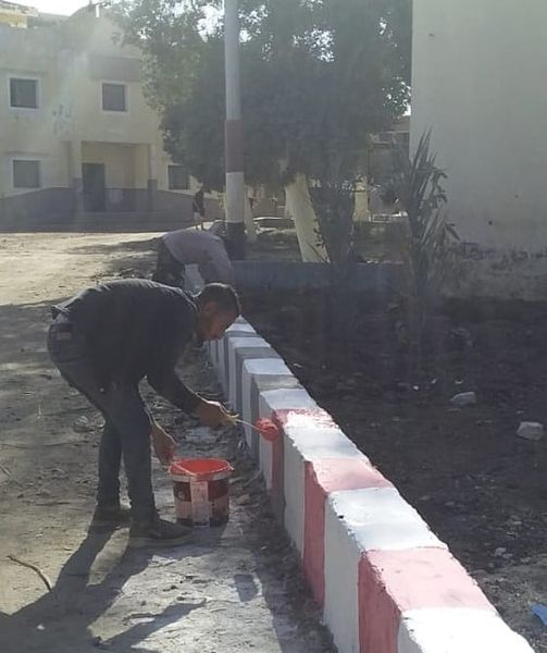   رفع 250 طن قمامة وزراعة 25 شجرة في مدينة الواسطي ببني سويف